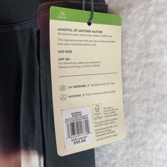 Alpine Design Jogger Womens Medium Tie Dye Cargo Pocket Knit Pants‎ 7250 - Picture 2 of 9